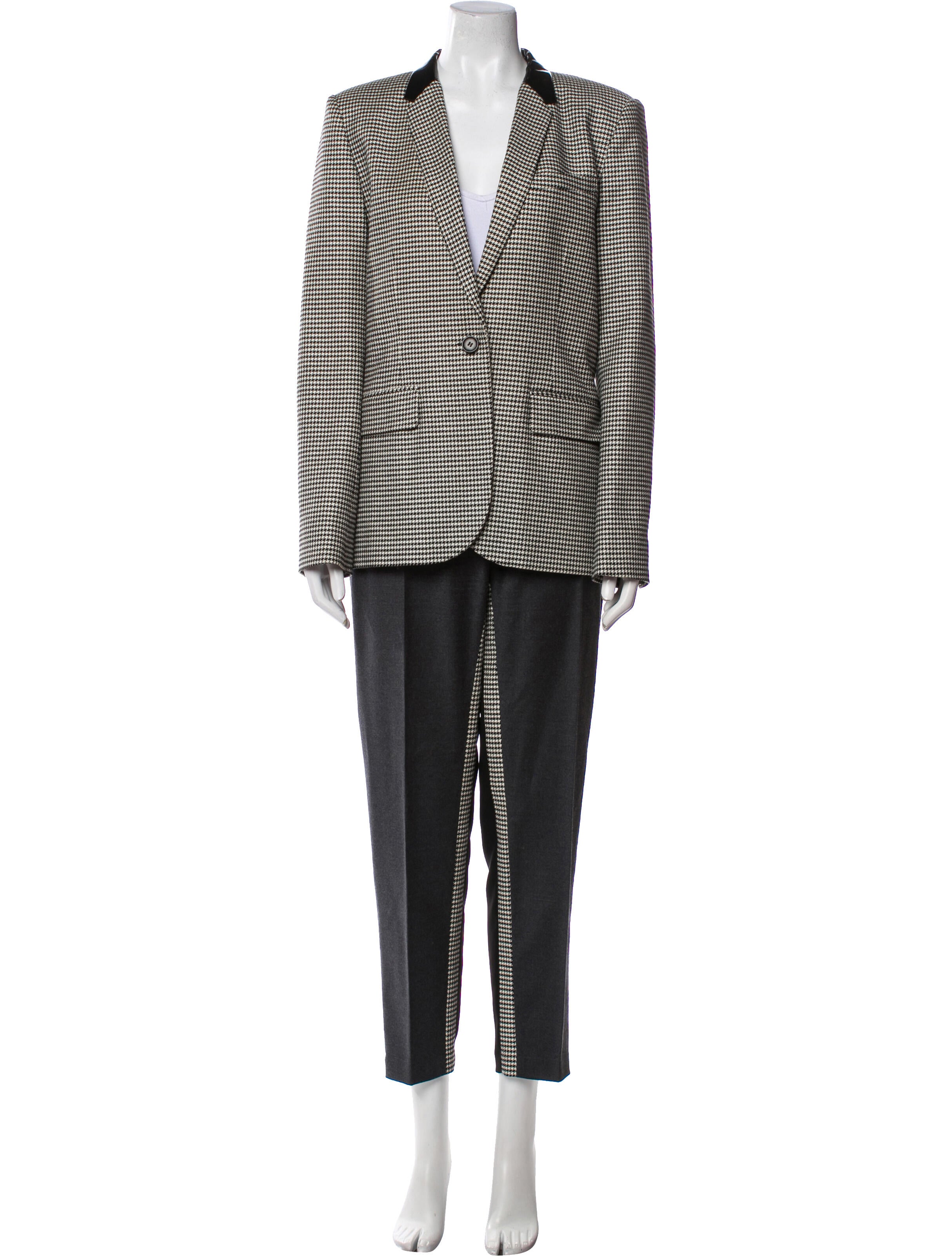 Barbara Bui Houndstooth Print Pantsuit