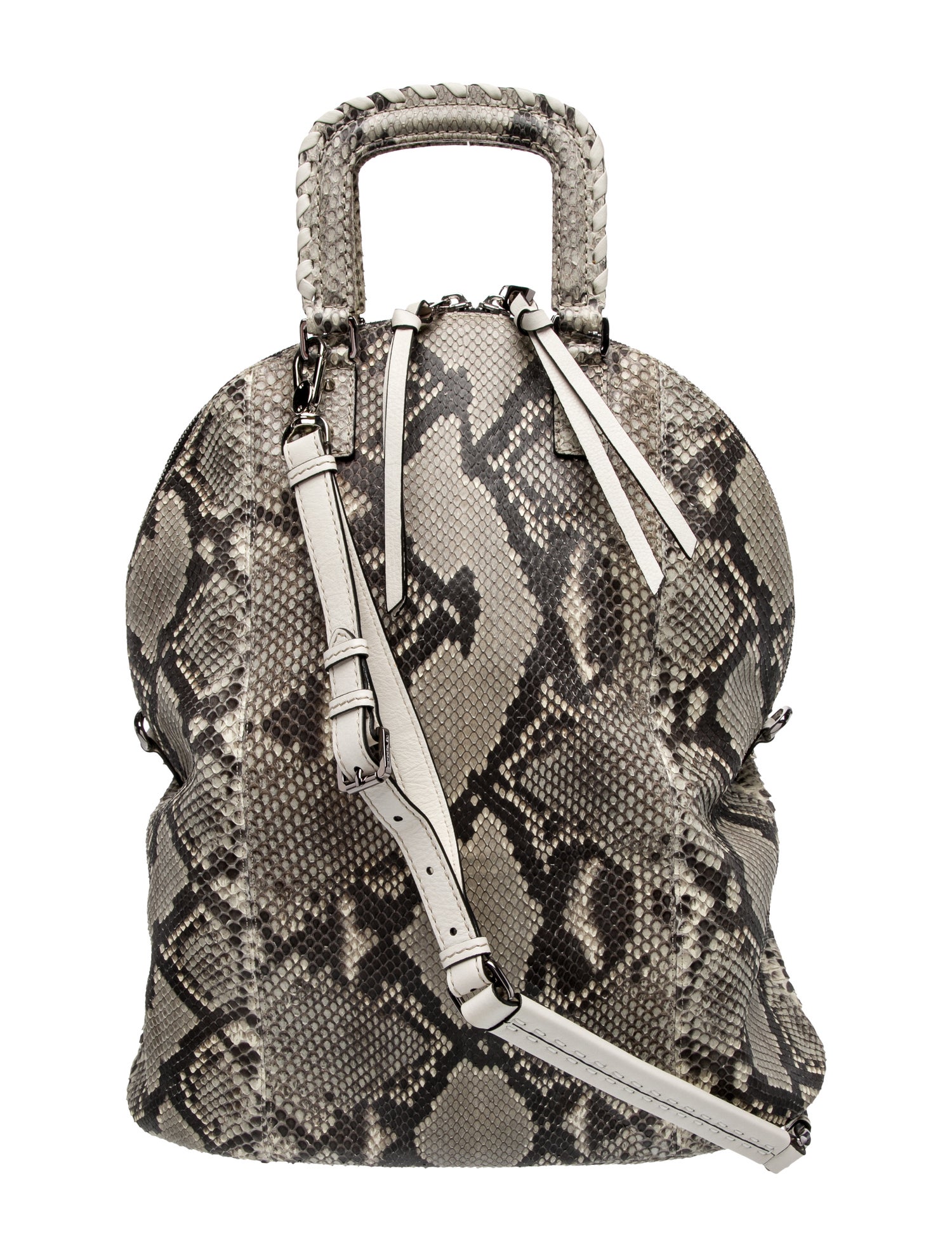 Barbara Bui Snakeskin Top Handle Bag