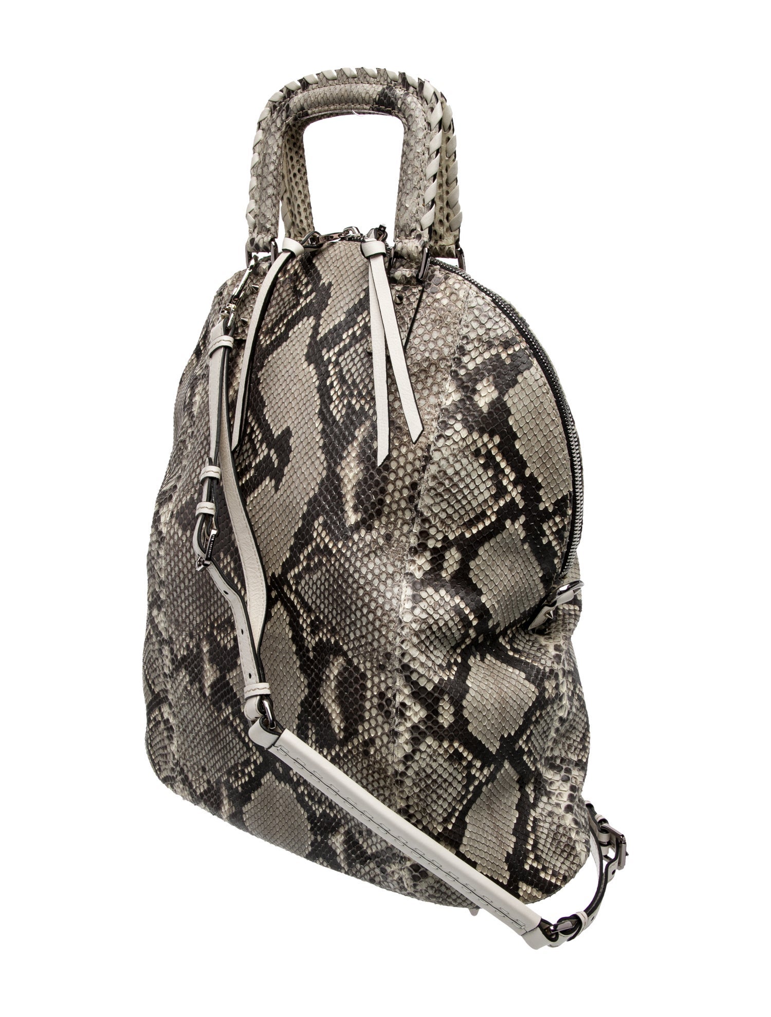 Barbara Bui Snakeskin Top Handle Bag