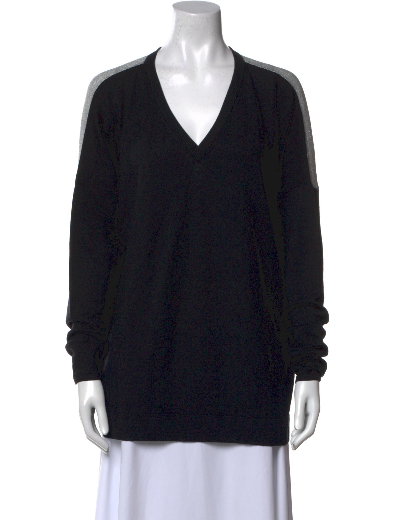 Barbara Bui Merino Wool V-Neck Sweater