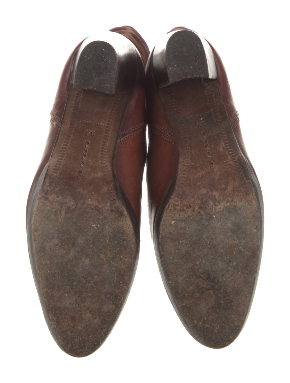 Barbara Bui Leather Colorblock Pattern Boots - image 5