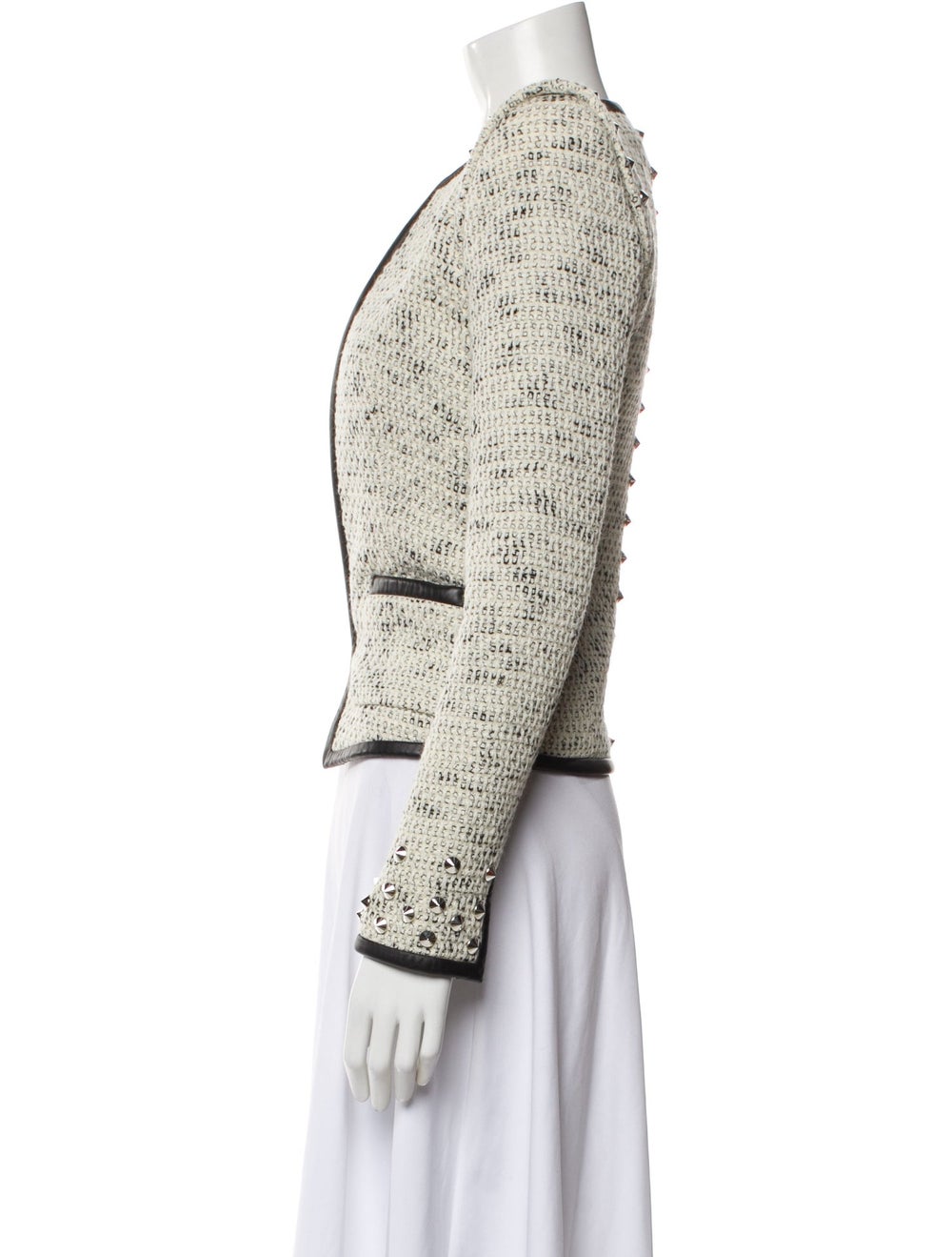 Barbara Bui Wool Tweed Pattern Evening Jacket - image 2