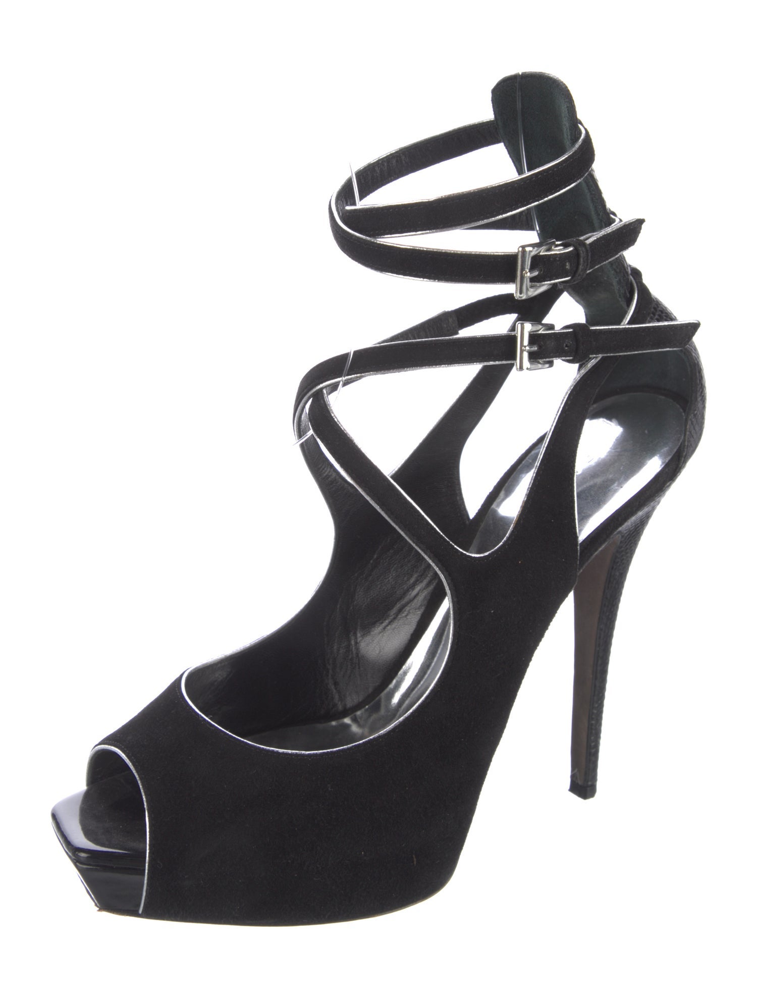 Barbara Bui Suede Cutout Accent Pumps