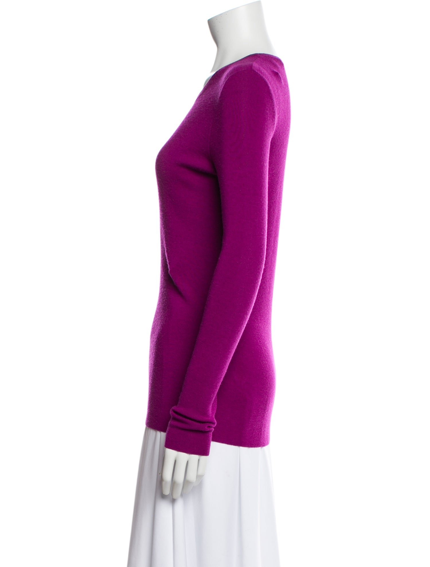 Barbara Bui Wool Plunge Neckline Top