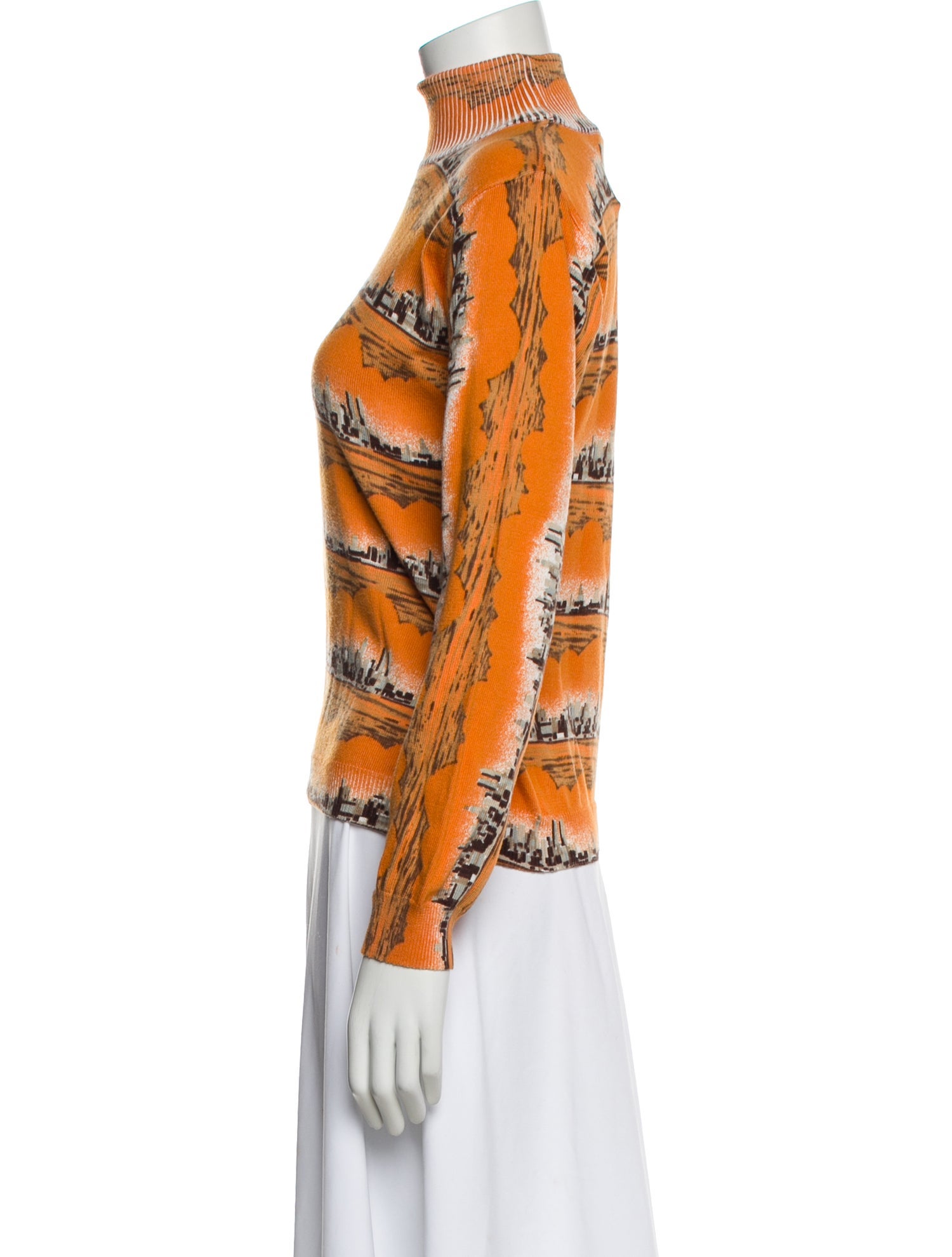 Barbara Bui Printed Turtleneck Sweater