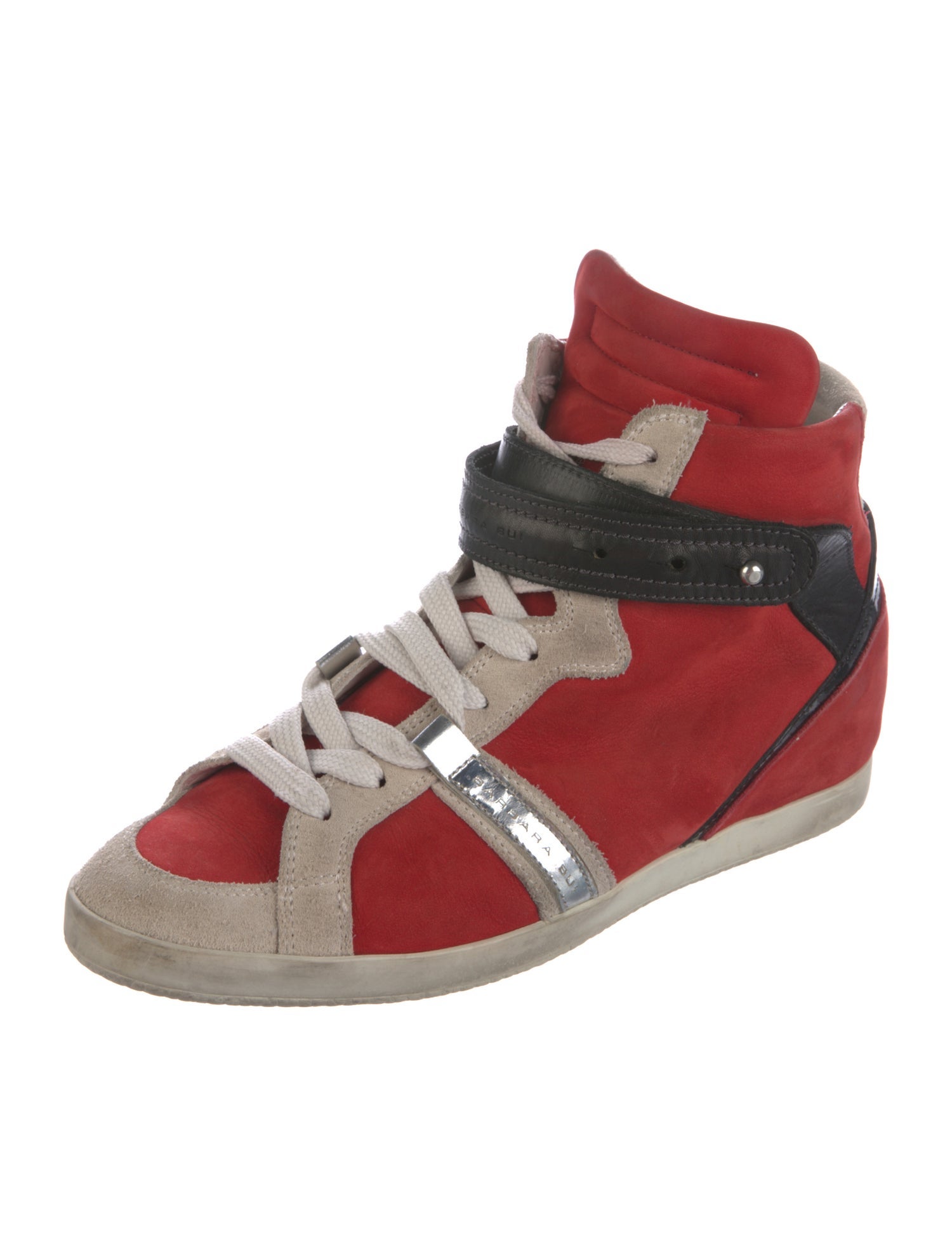 Barbara Bui Suede Wedge Sneakers