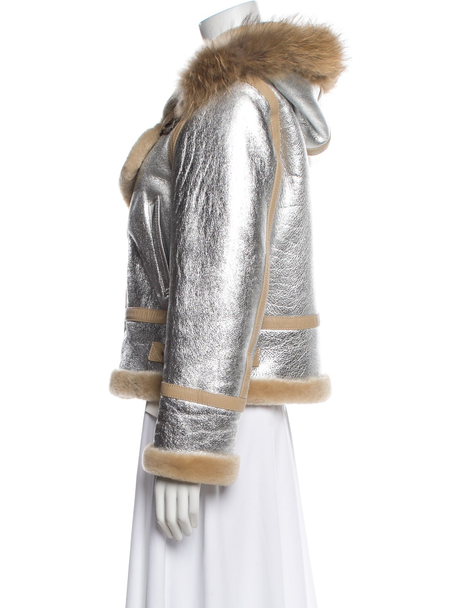 Barbara Bui Shearling Biker Jacket