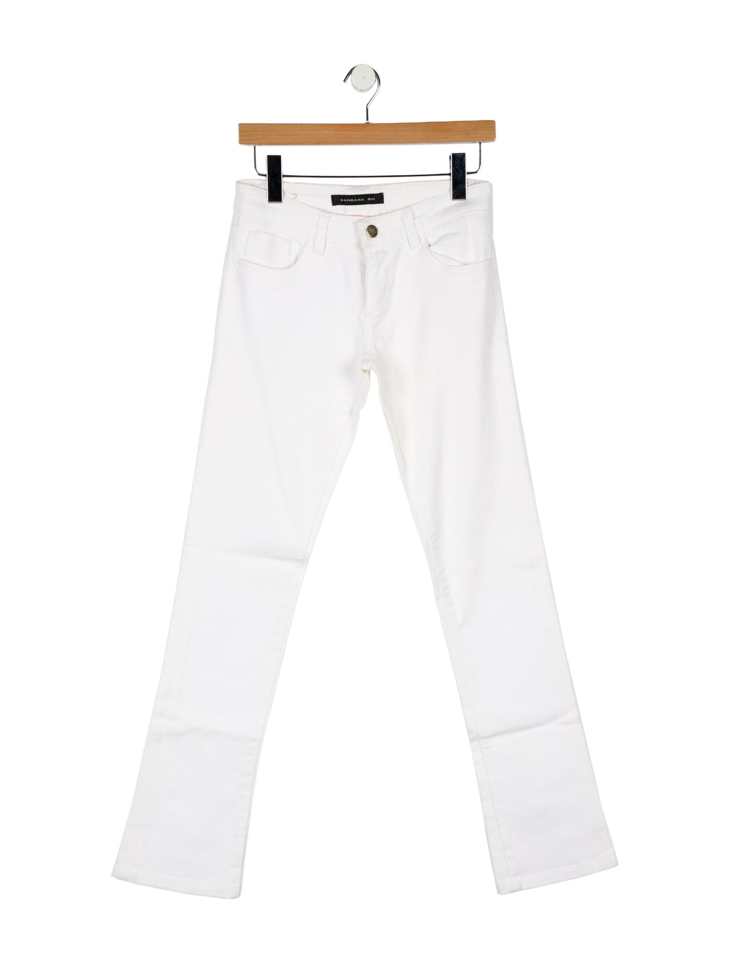 Barbara Bui Low-Rise Straight Leg Jeans