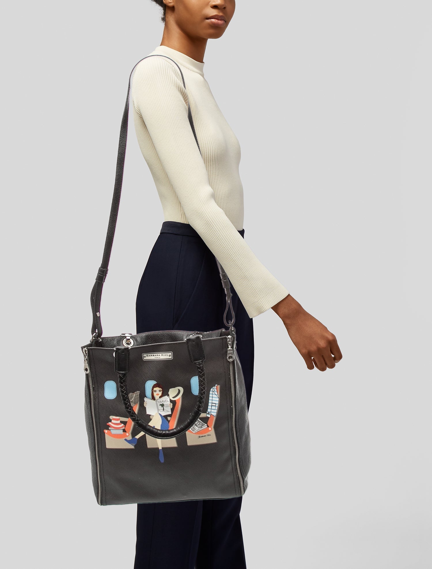Barbara Bui Leather Bucket Bag
