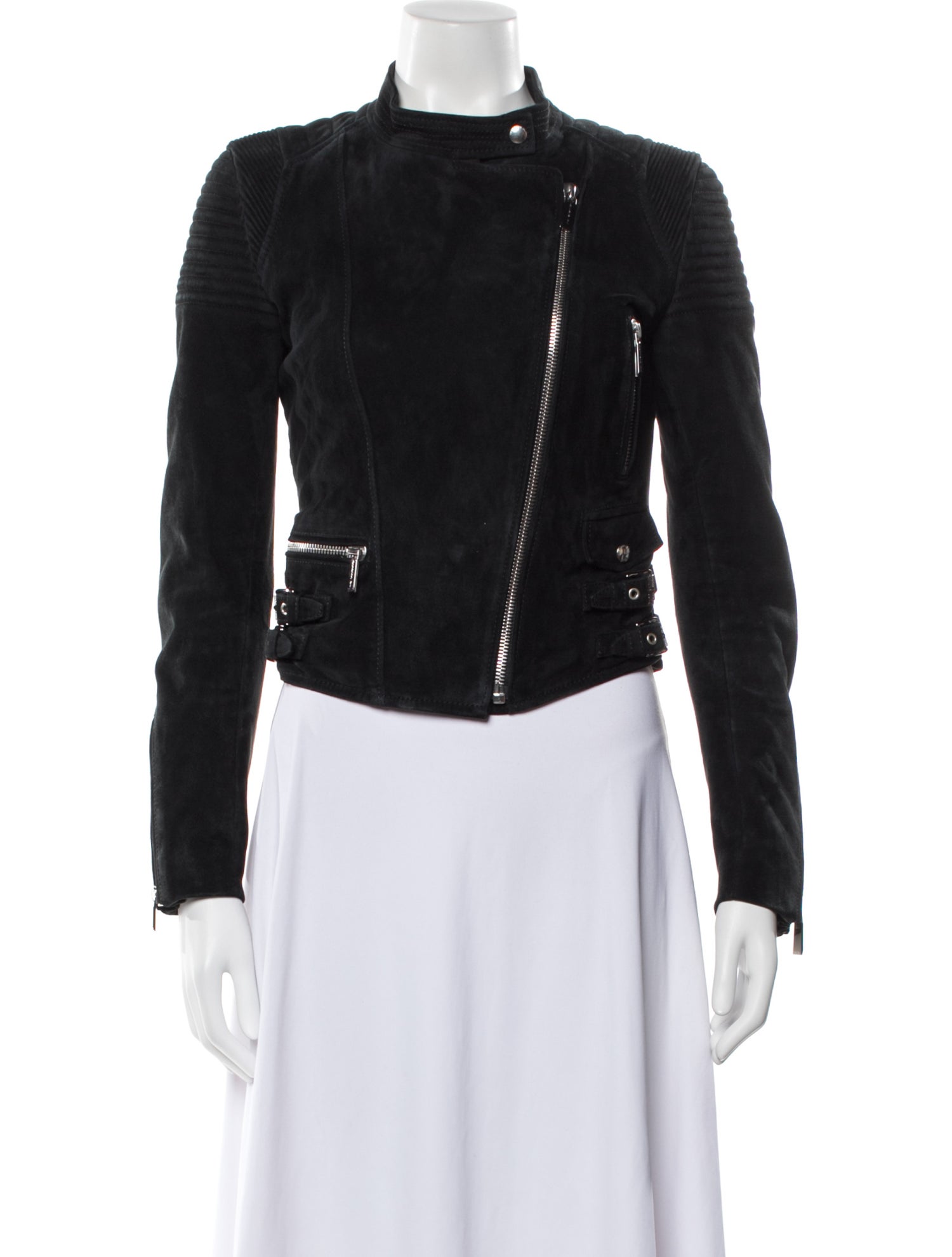 Barbara Bui Lambskin Biker Jacket