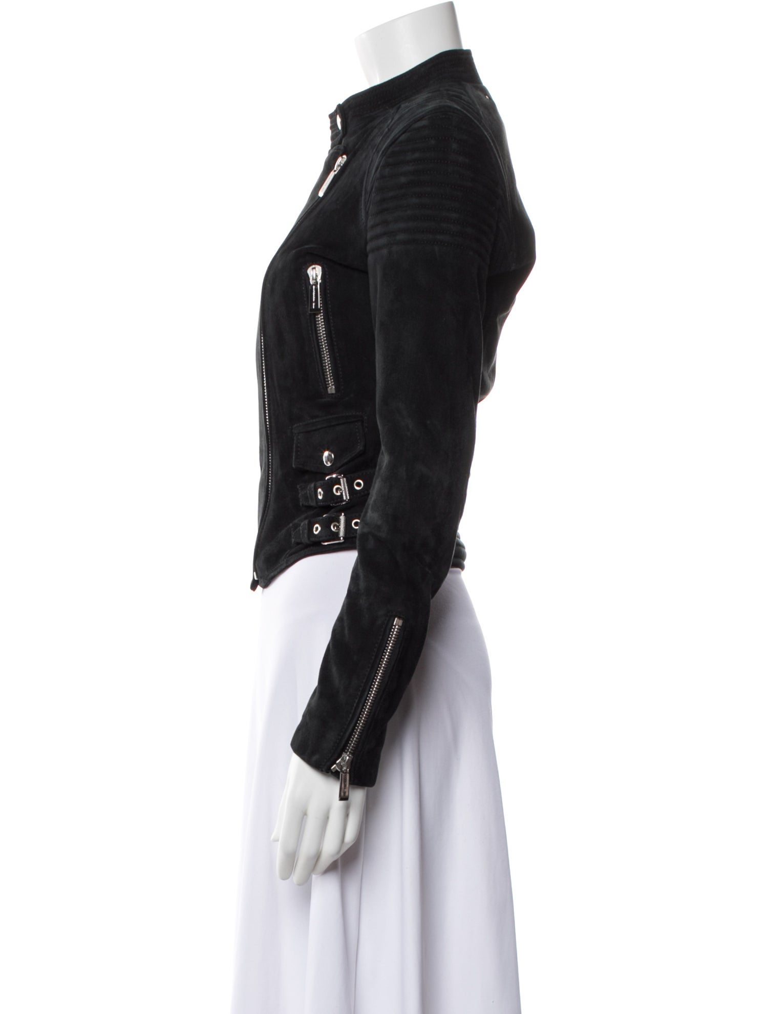 Barbara Bui Lambskin Biker Jacket
