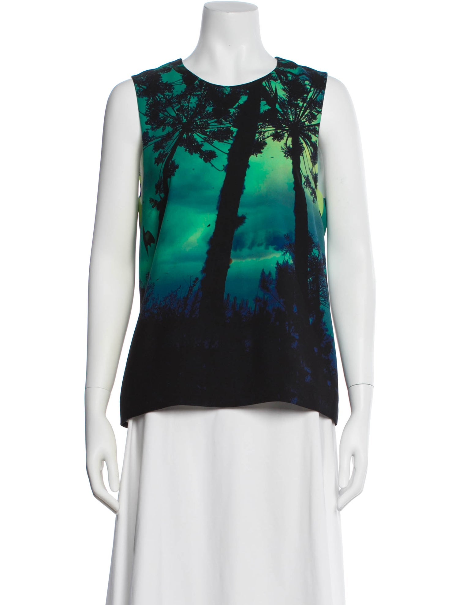 Barbara Bui Graphic Print Crew Neck Top