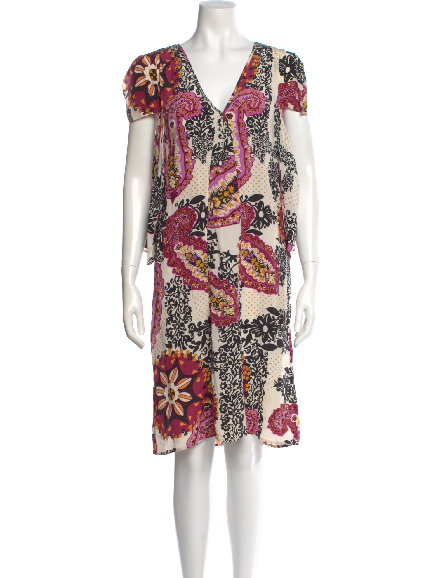 Barbara Bui Silk Knee-Length Dress