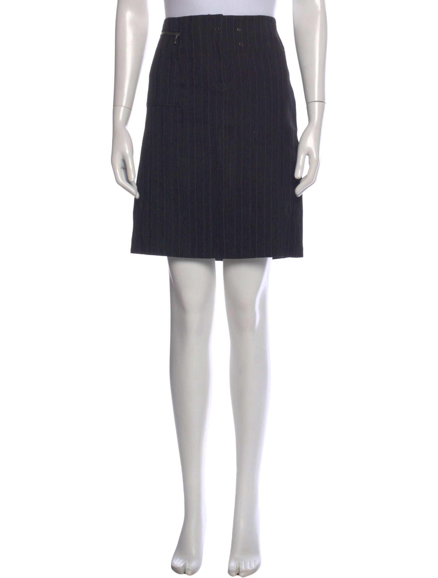 Barbara Bui Striped Knee-Length Skirt