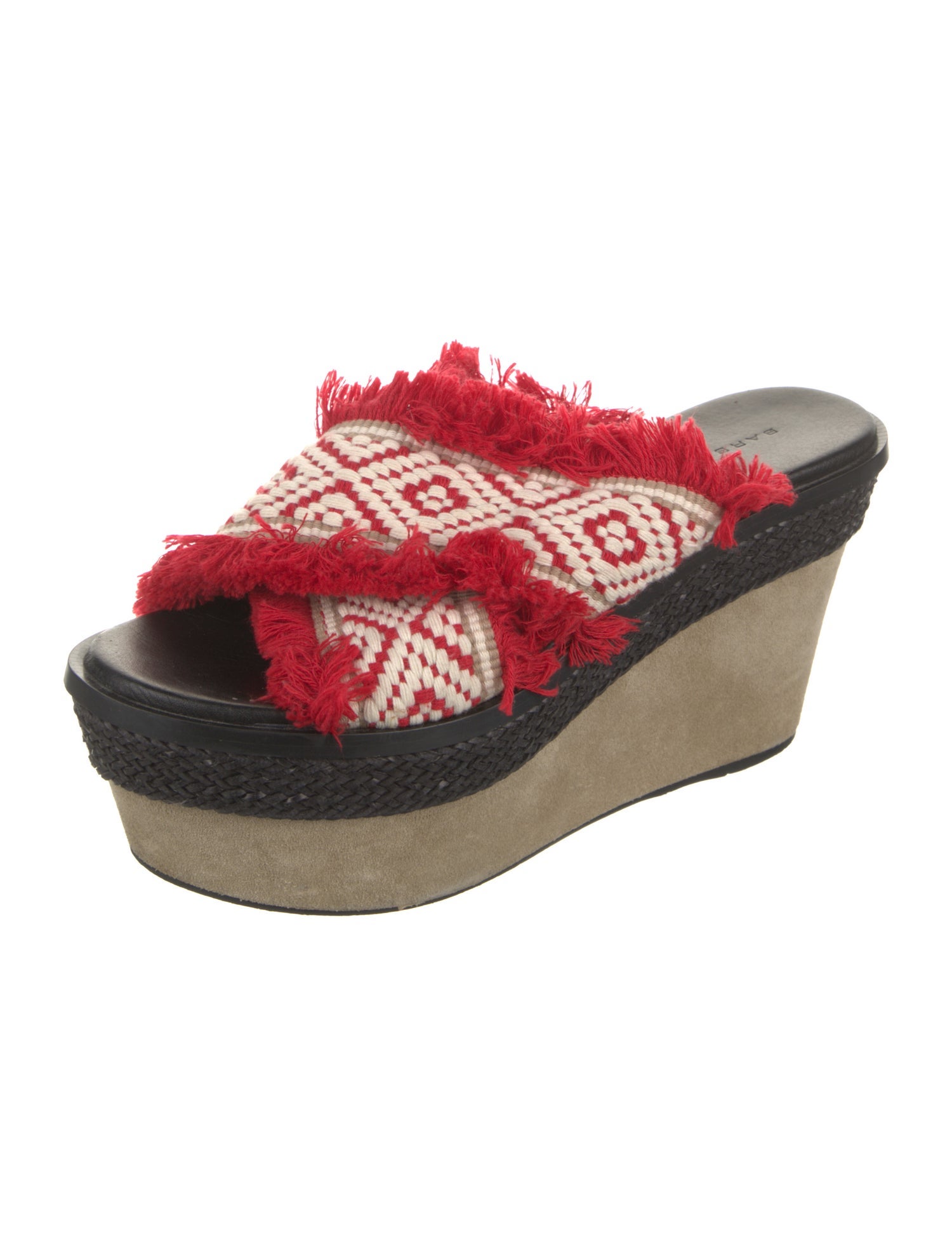Barbara Bui Suede Printed Mules