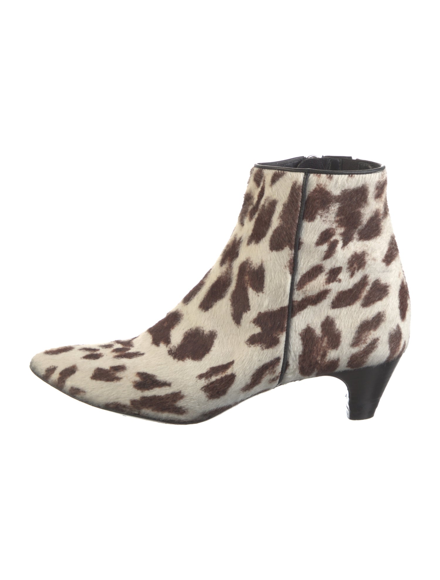 Barbara Bui Ponyhair Animal Print Boots