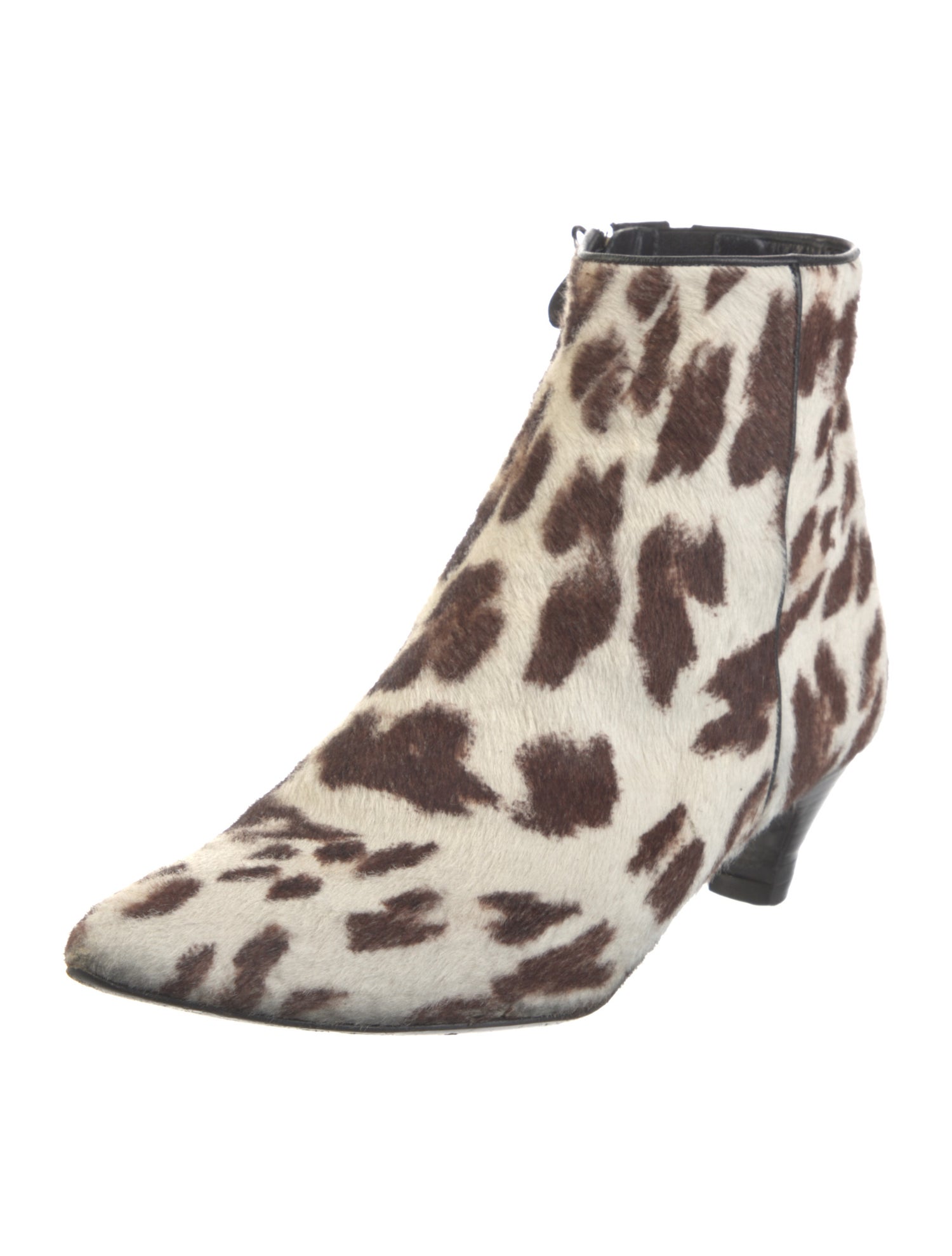 Barbara Bui Ponyhair Animal Print Boots