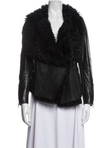 Pre-owned Barbara Bui Leather Biker Jacket In Black