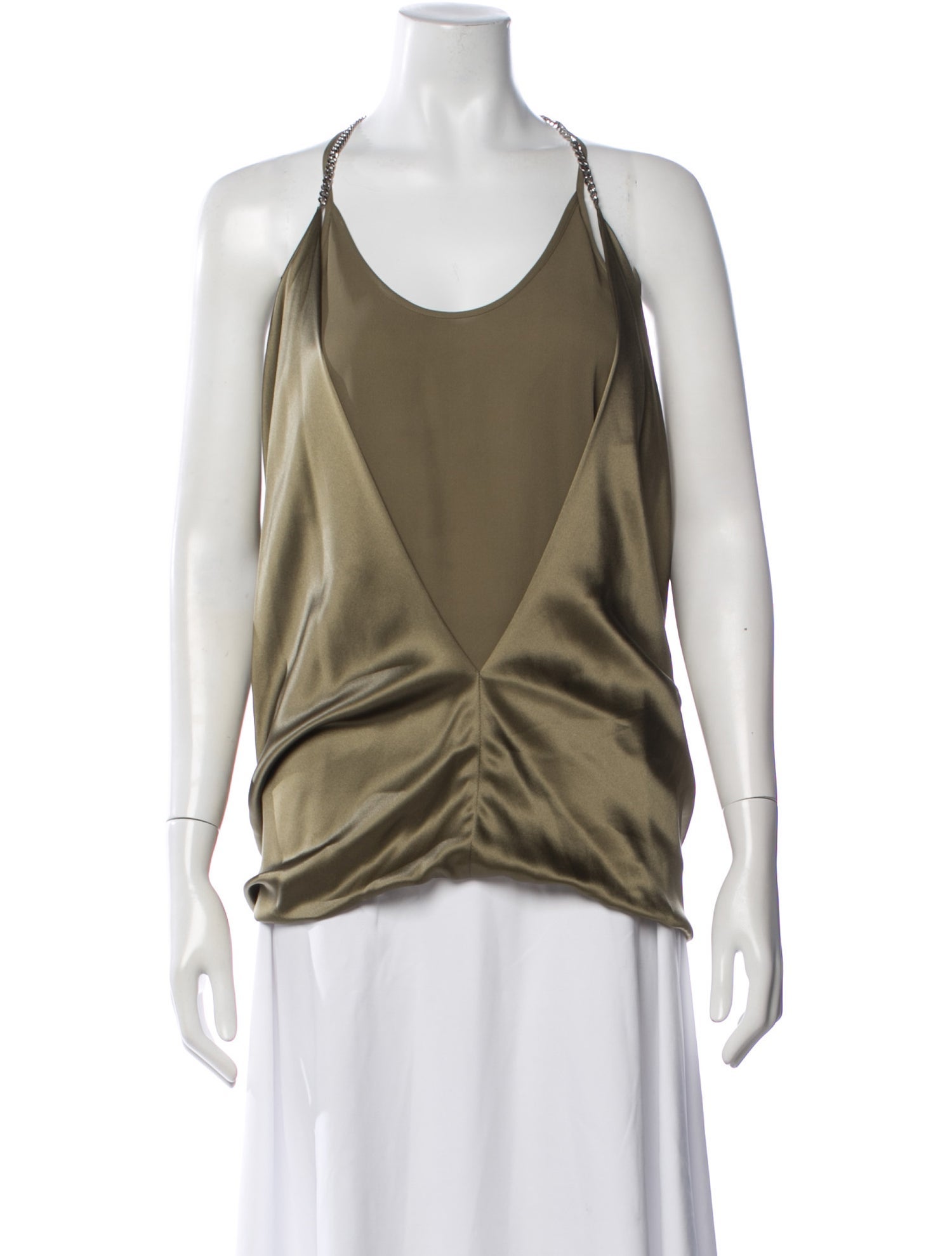 Barbara Bui Silk V-Neck Top w/ Tags