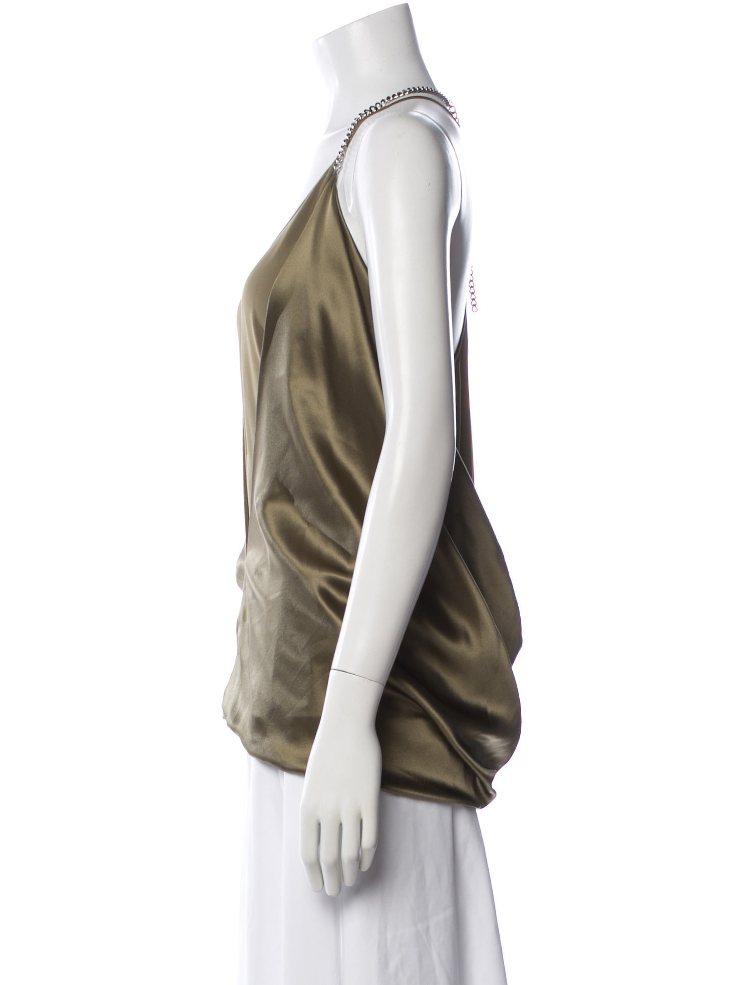 Barbara Bui Silk V-Neck Top w/ Tags