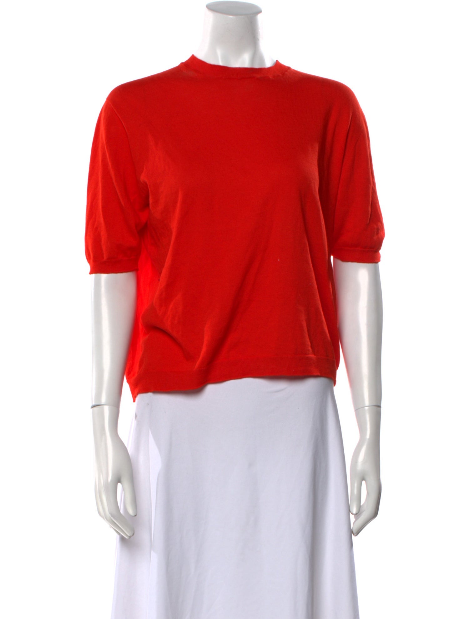 babaà Crew Neck Short Sleeve Crop Top