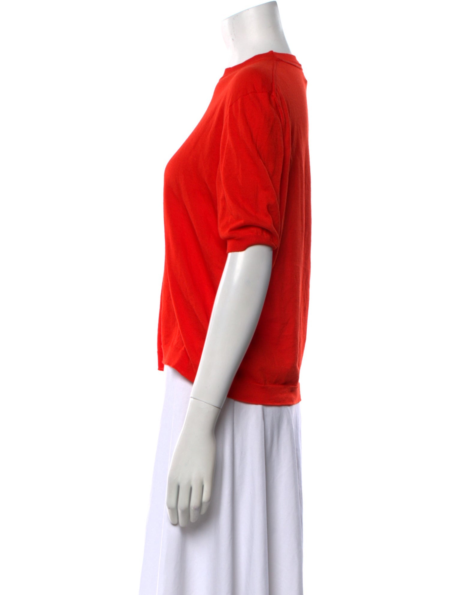 babaà Crew Neck Short Sleeve Crop Top