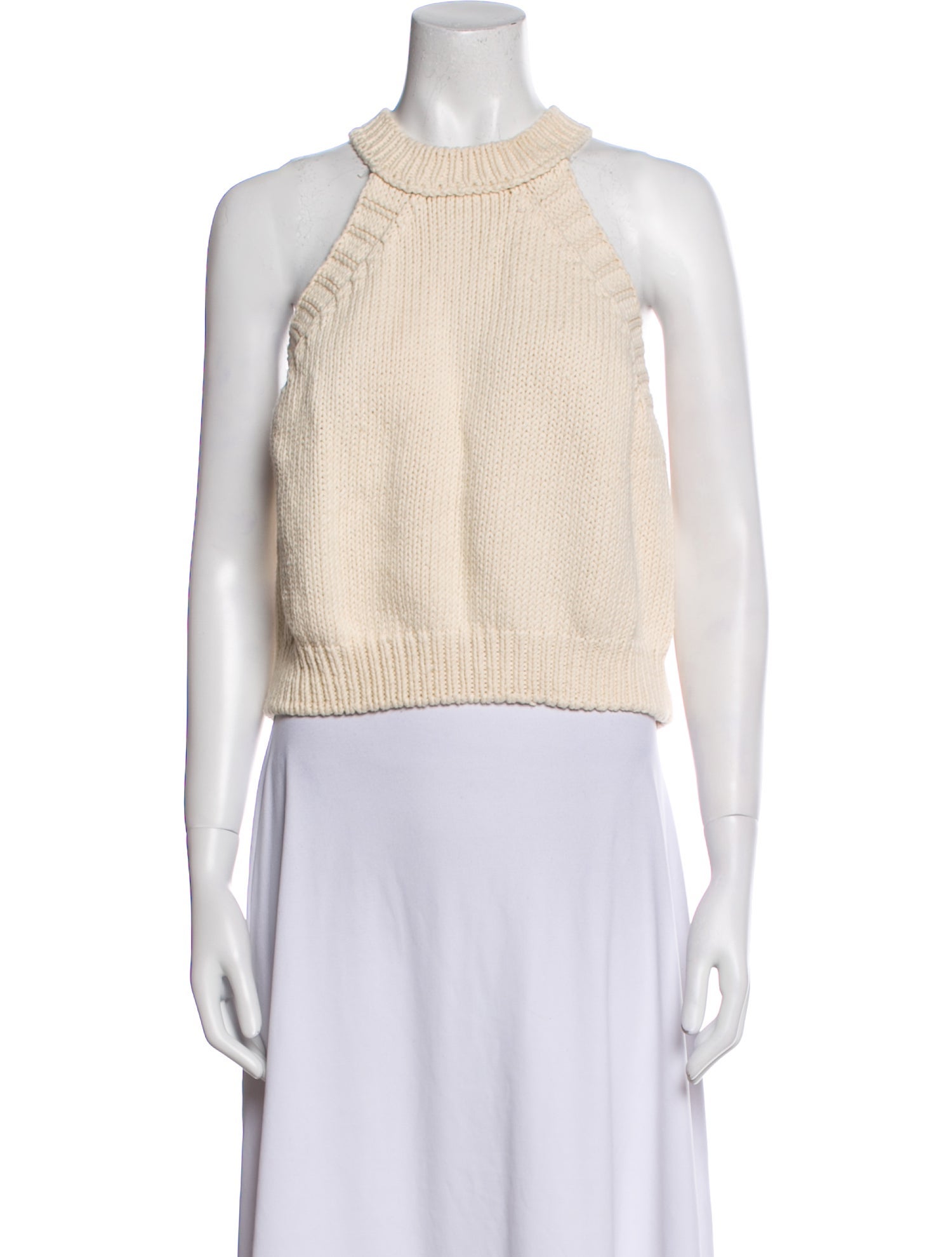 babaà Halterneck Sleeveless Crop Top