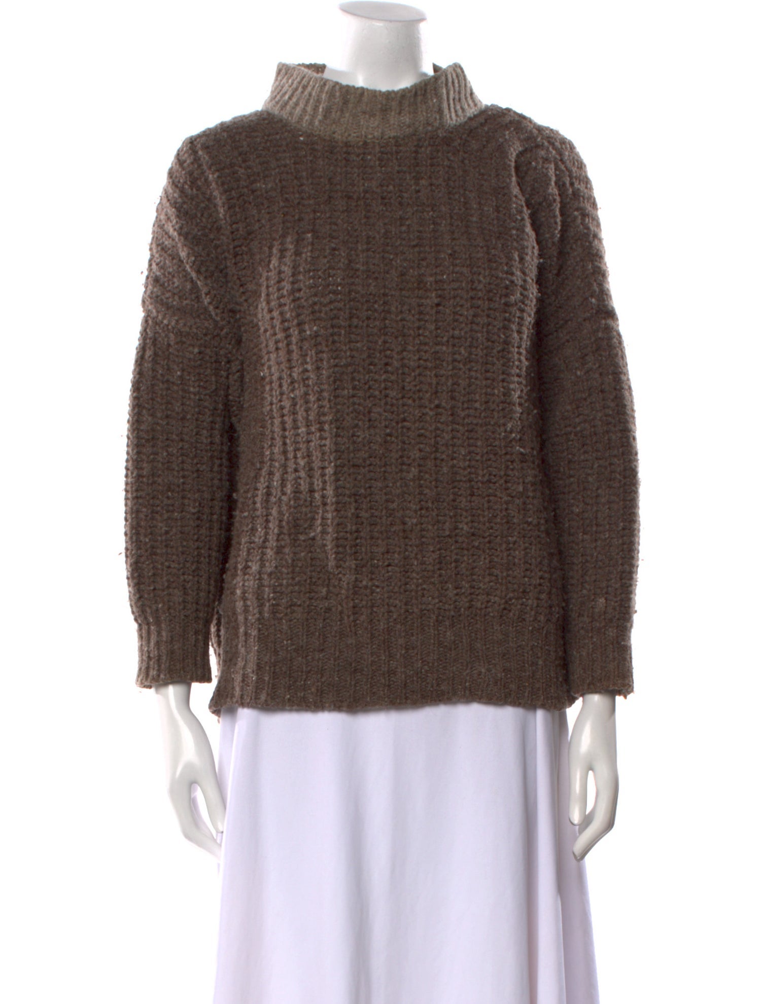babaà Wool Mock Neck Sweater
