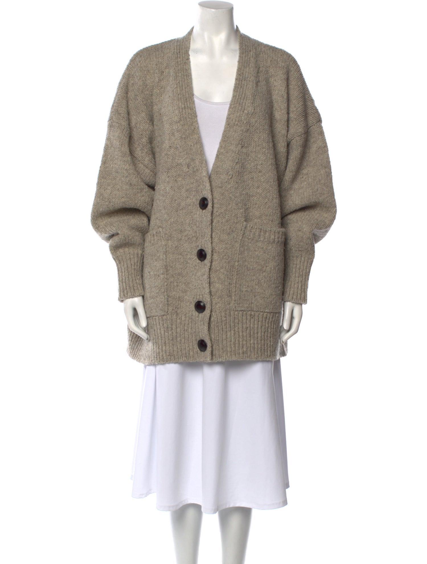 babaà Wool Plunge Neckline Sweater