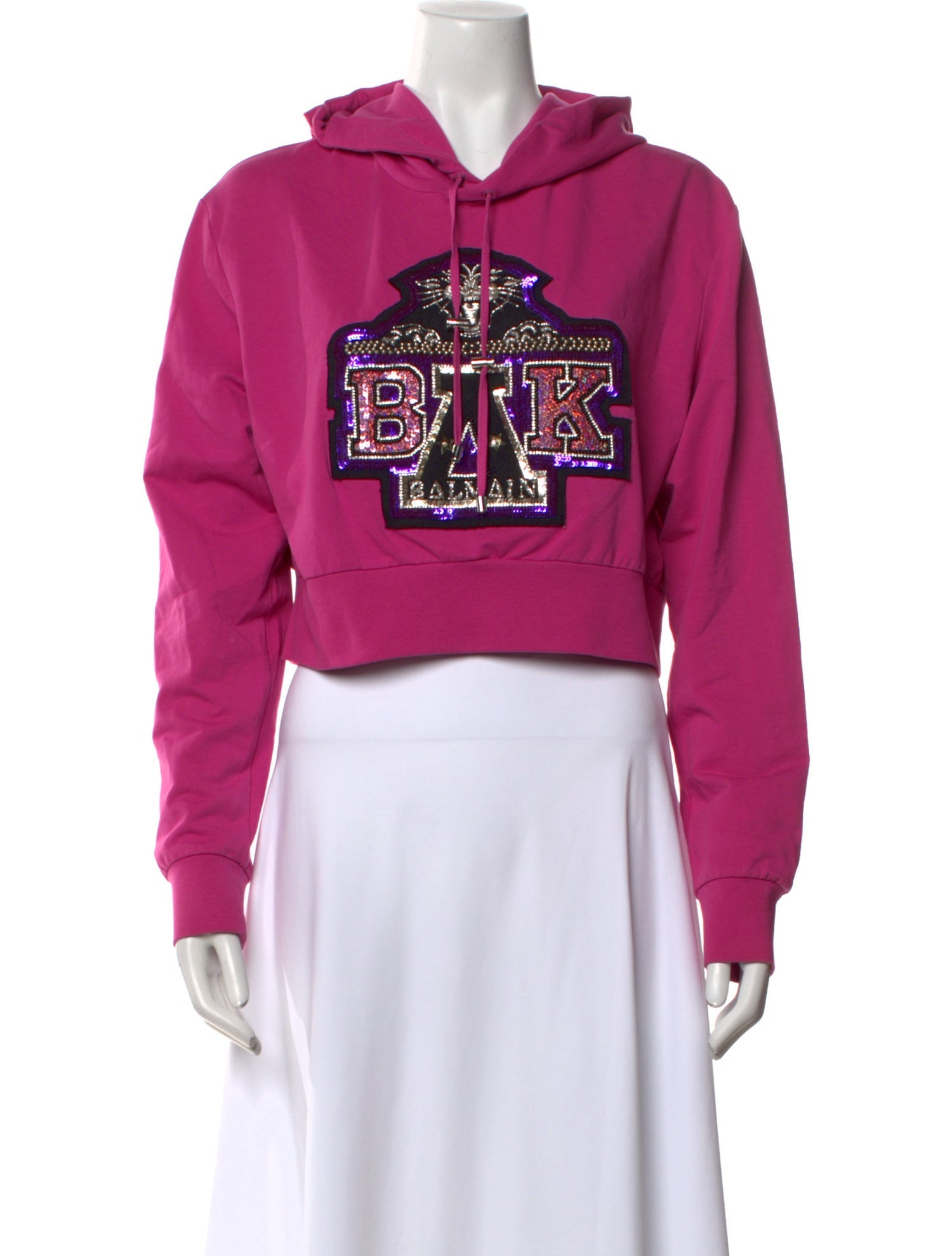 Balmain for Beyonce Graphic Print Crew Neck Sweatshirt