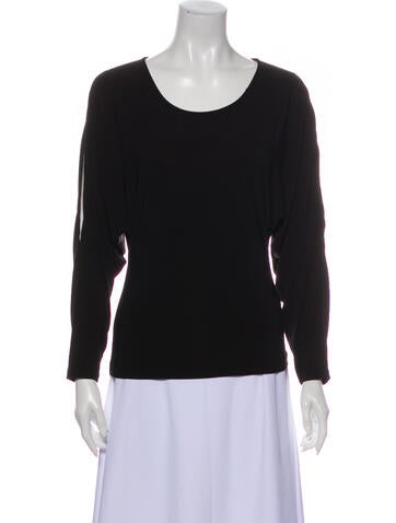 Badgley Mischka Tops Scoop Neck Long Sleeve Sweatshirt XS