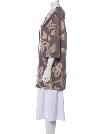 Badgley Mischka Floral Print Coat