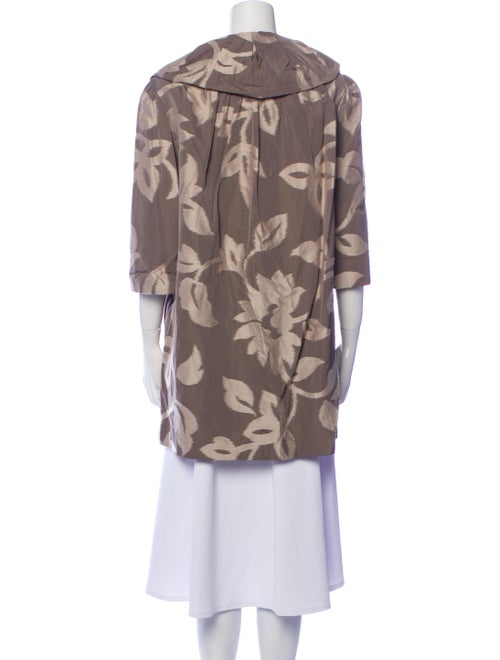 Badgley Mischka Floral Print Coat