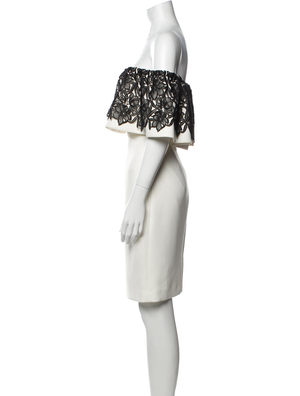 Badgley Mischka Off-The-Shoulder Mini Dress - image 2