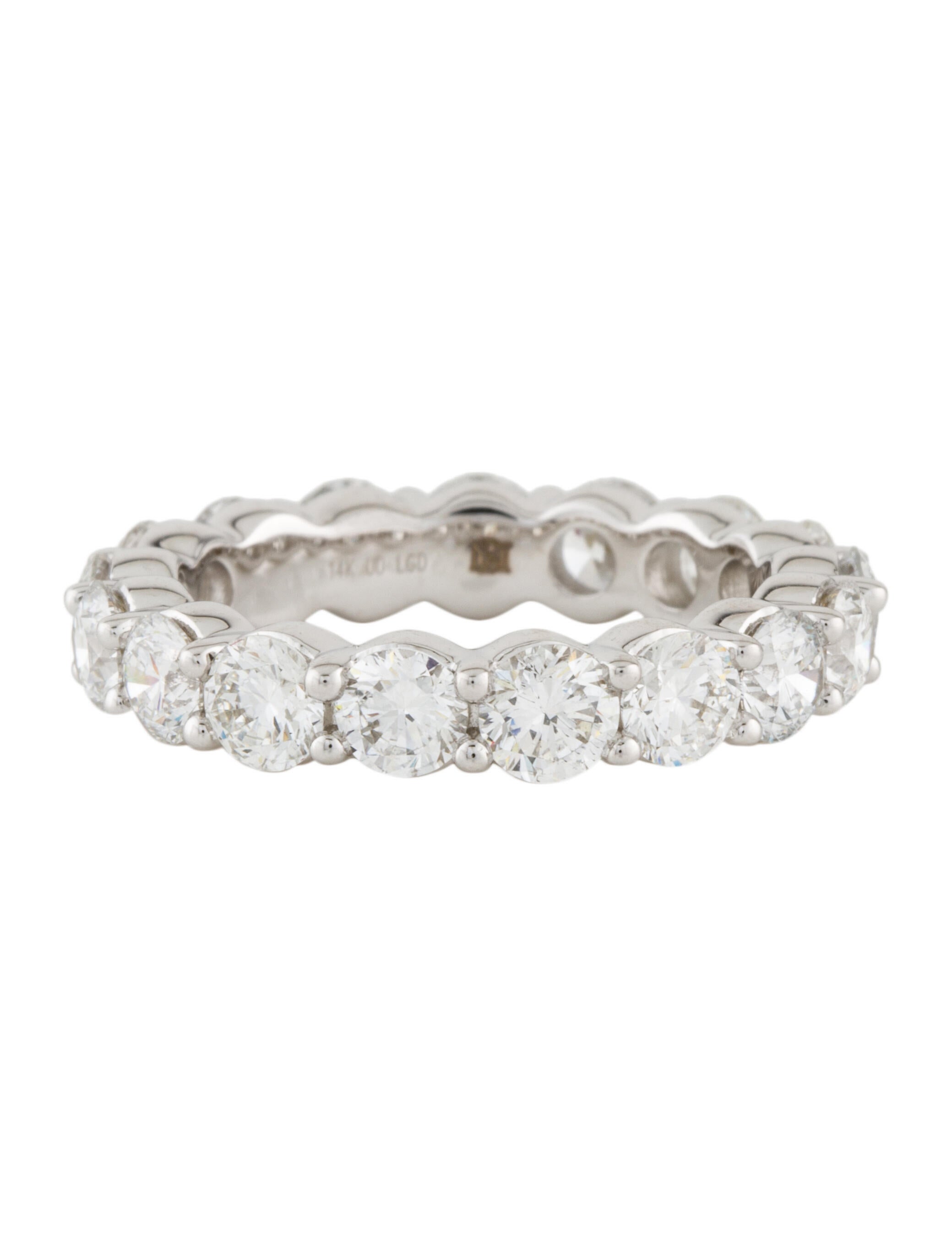 Badgley Mischka 14K 4.25ctw LabGrown Diamond Eternity Band Rhodium