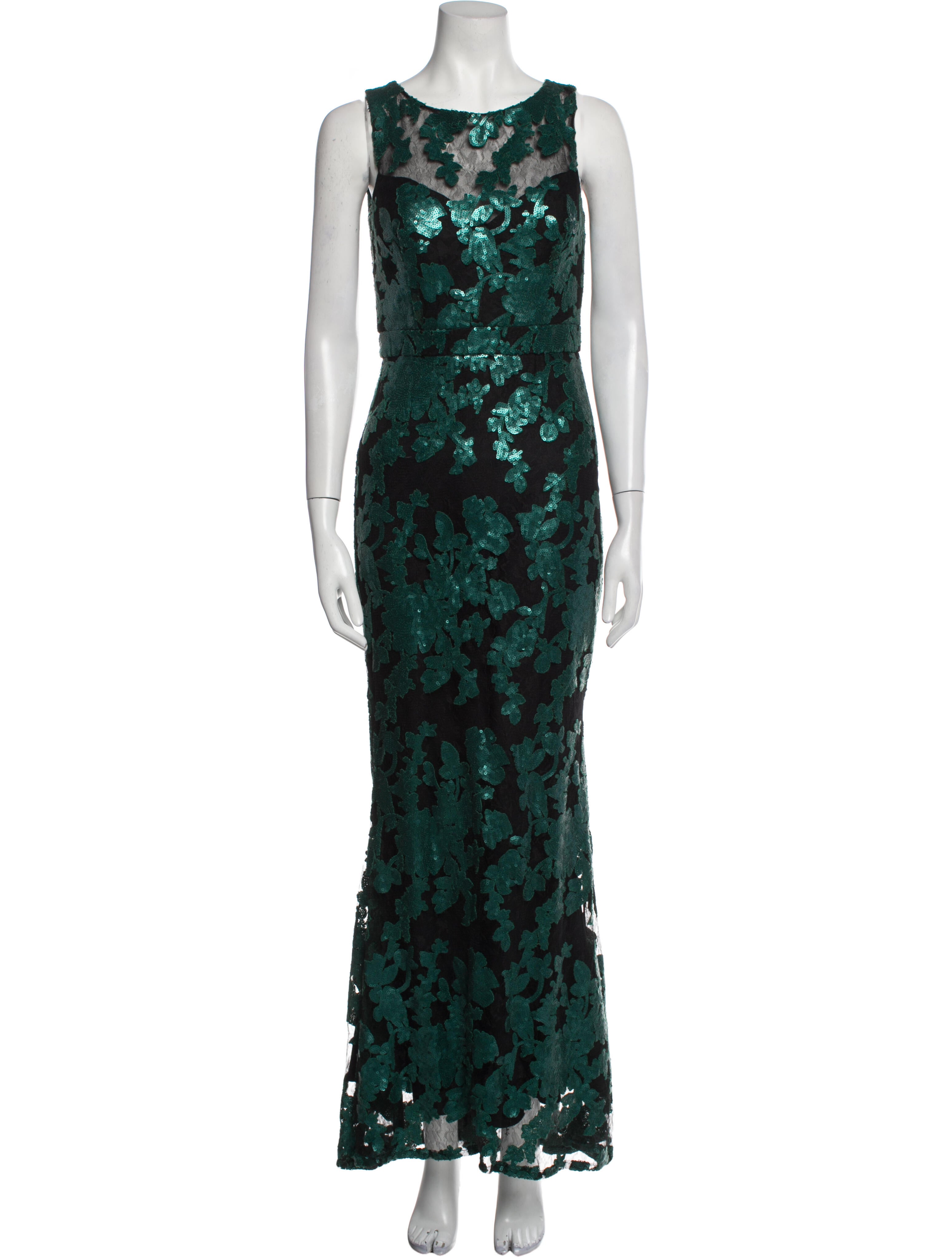 Badgley Mischka EG3009 Formal Long Sleeve Lace Dress main image 1