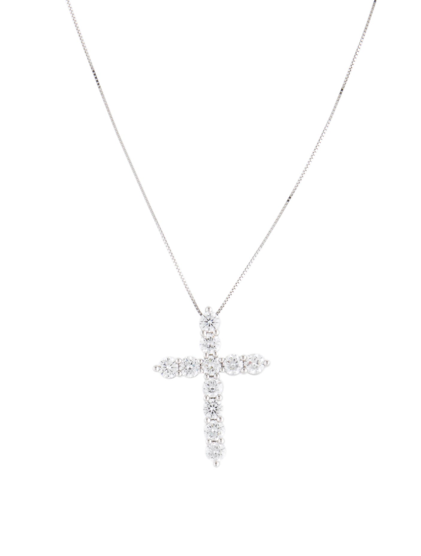 Badgley Mischka 14K 2.00ctw Lab-Grown Diamond Cross Pendant