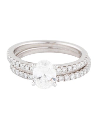 Badgley Mischka 14K 1.00ct Lab-Grown Wedding Set
