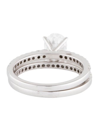 Badgley Mischka 14K 1.00ct Lab-Grown Wedding Set