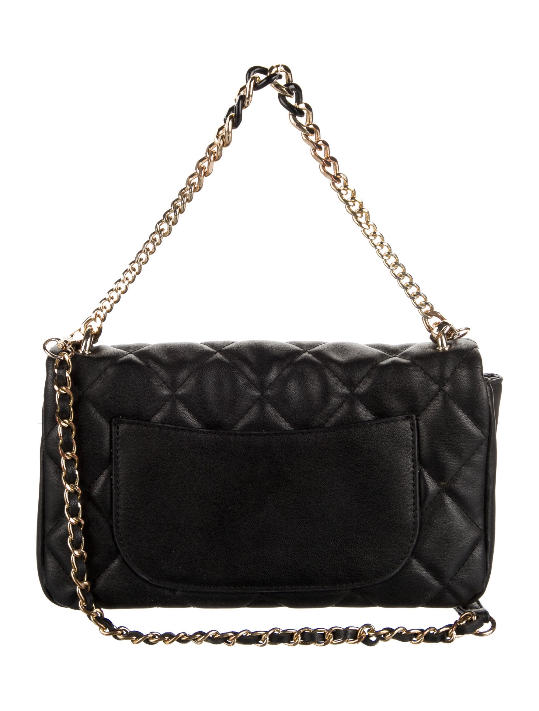 Badgley Mischka Quilted Leather Crossbody - Black Crossbody Bags