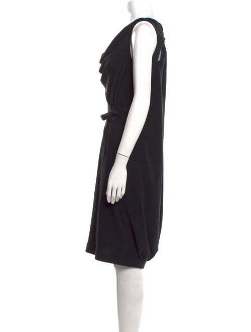 Badgley Mischka Cowl Neck Knee-Length Dress