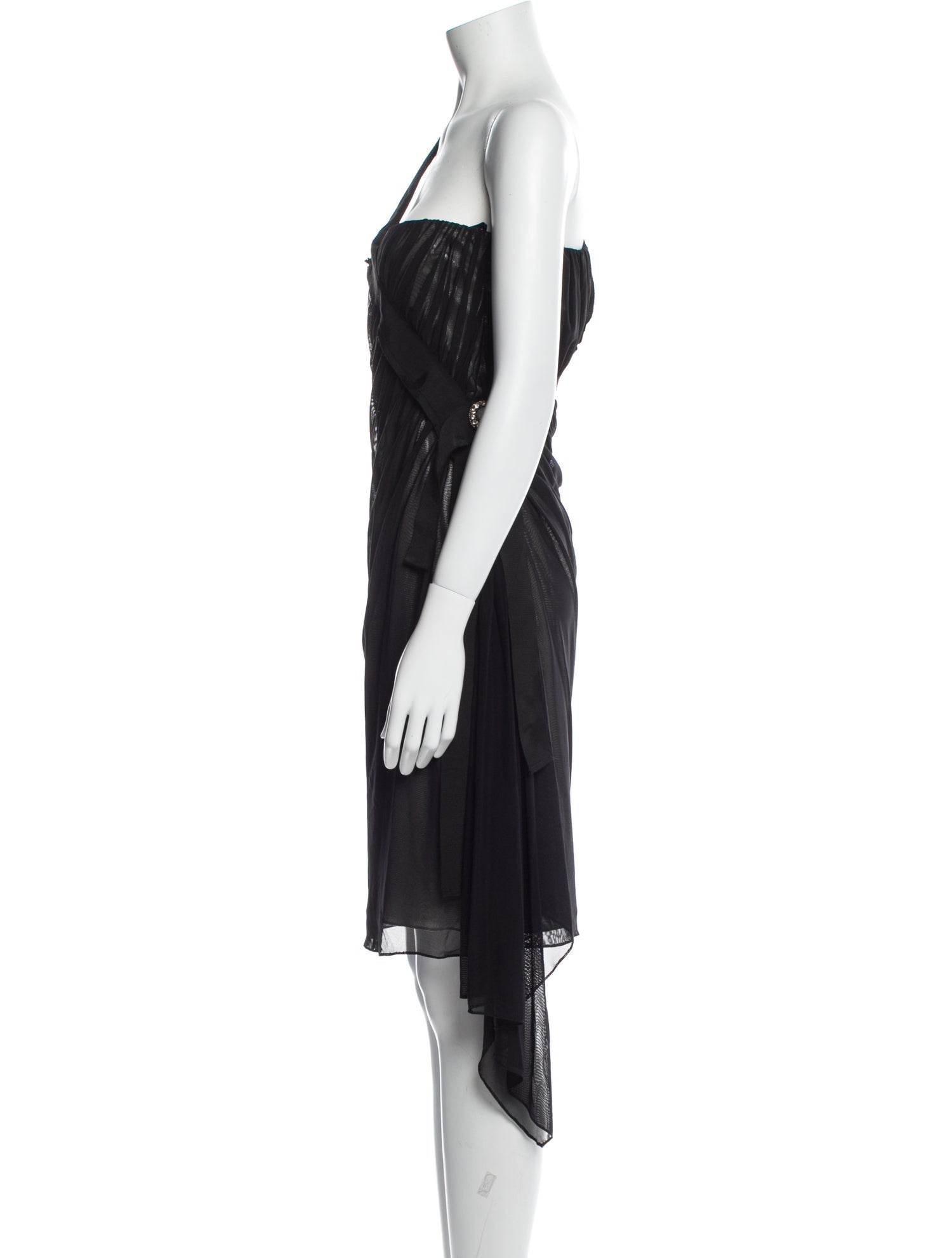 badgley mischka one shoulder mini dress Mark & James by Badgley Mischka