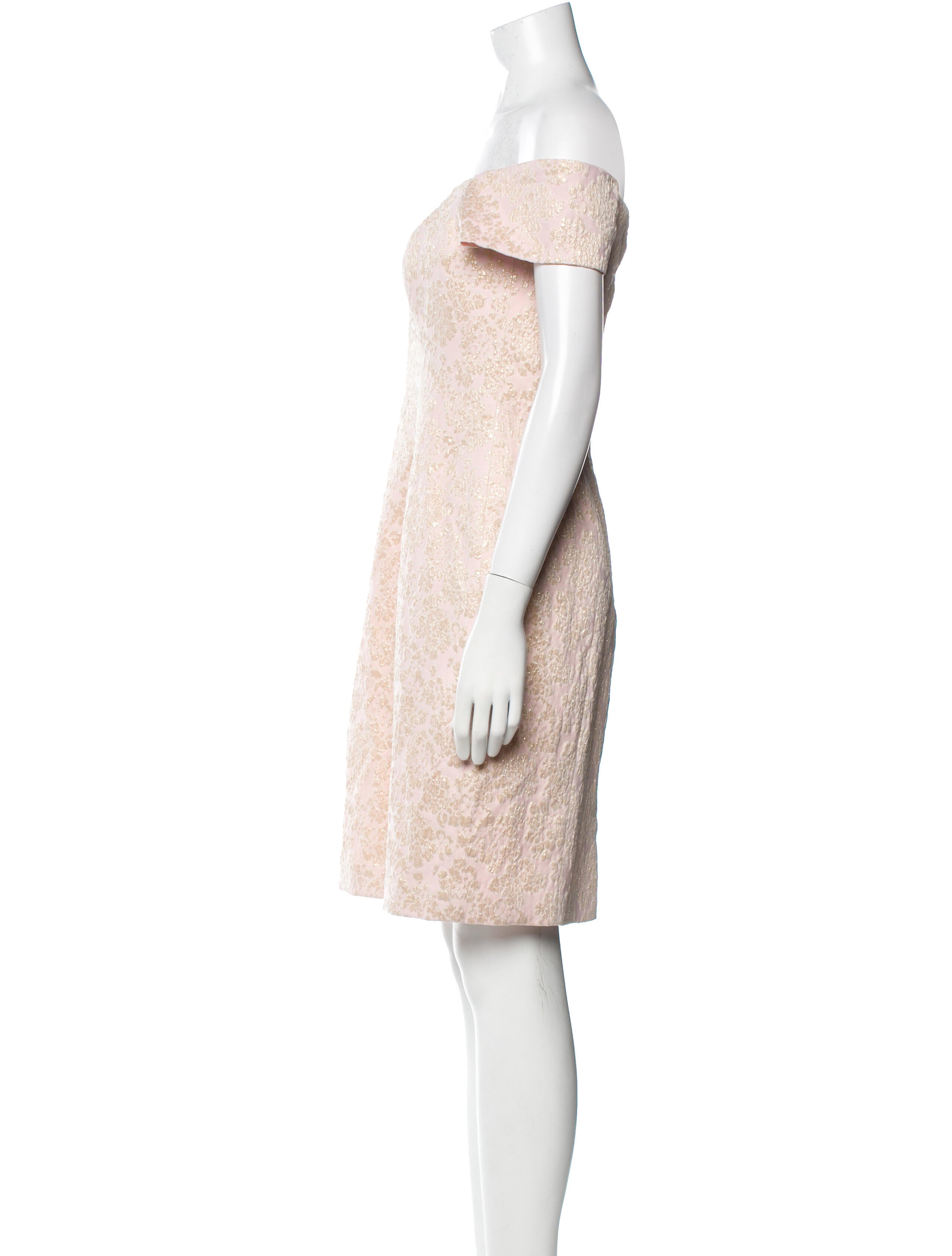 Badgley Mischka Square Neckline Short Sleeve Tunic