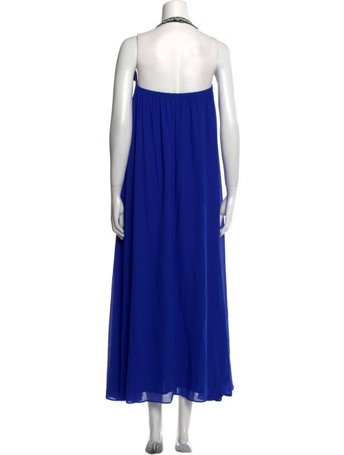 Badgley Mischka Halterneck Long Dress