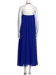 Badgley Mischka Halterneck Long Dress