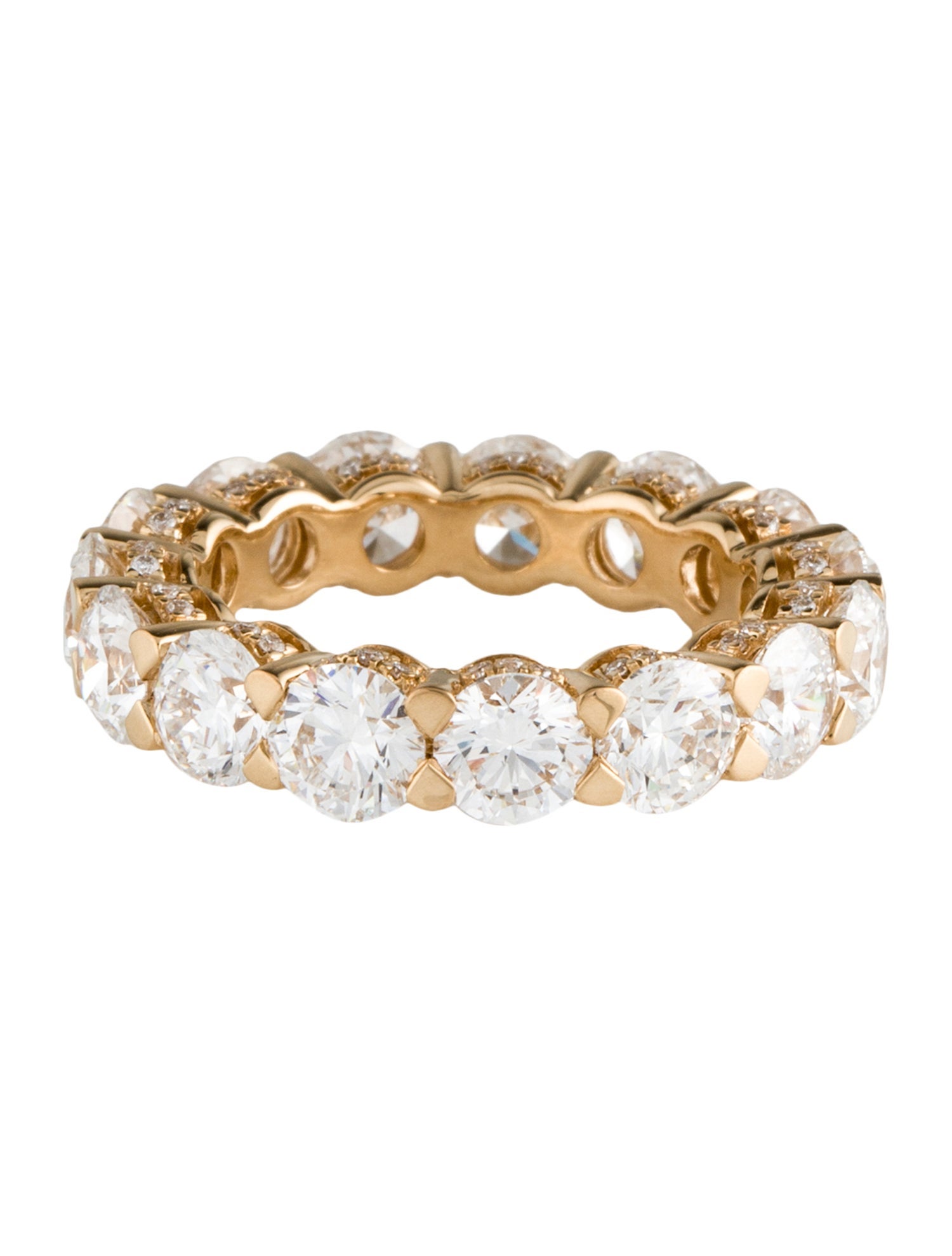 Ring 14K LabGrown Diamond Eternity Band 14K Yellow Gold Eternity