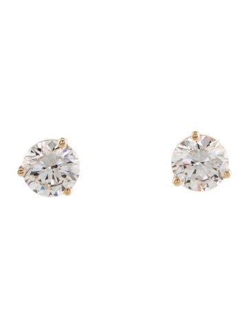 Badgley Mischka Stud 14K Lab-Grown Diamond Earrings