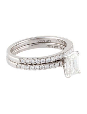 Badgley Mischka 14K 1.45ctw Lab-Grown Diamond Wedding Set