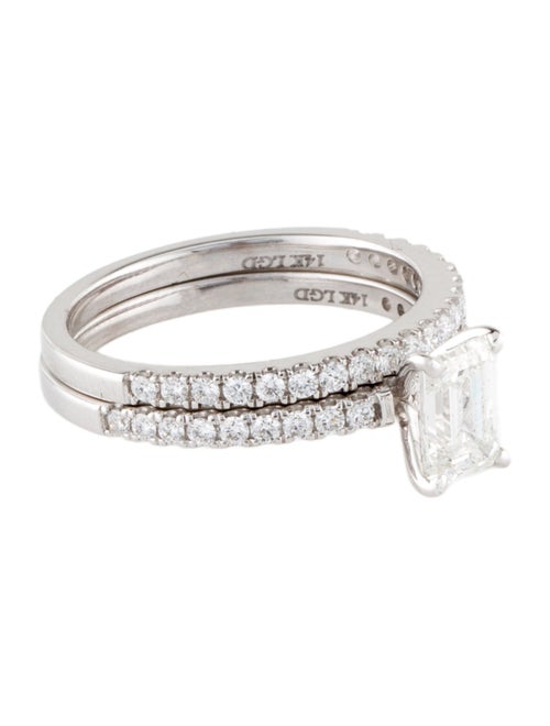 Badgley Mischka 14K 1.45ctw Lab-Grown Diamond Wedding Set