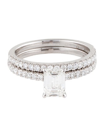 Badgley Mischka 14K 1.45ctw Lab-Grown Diamond Wedding Set